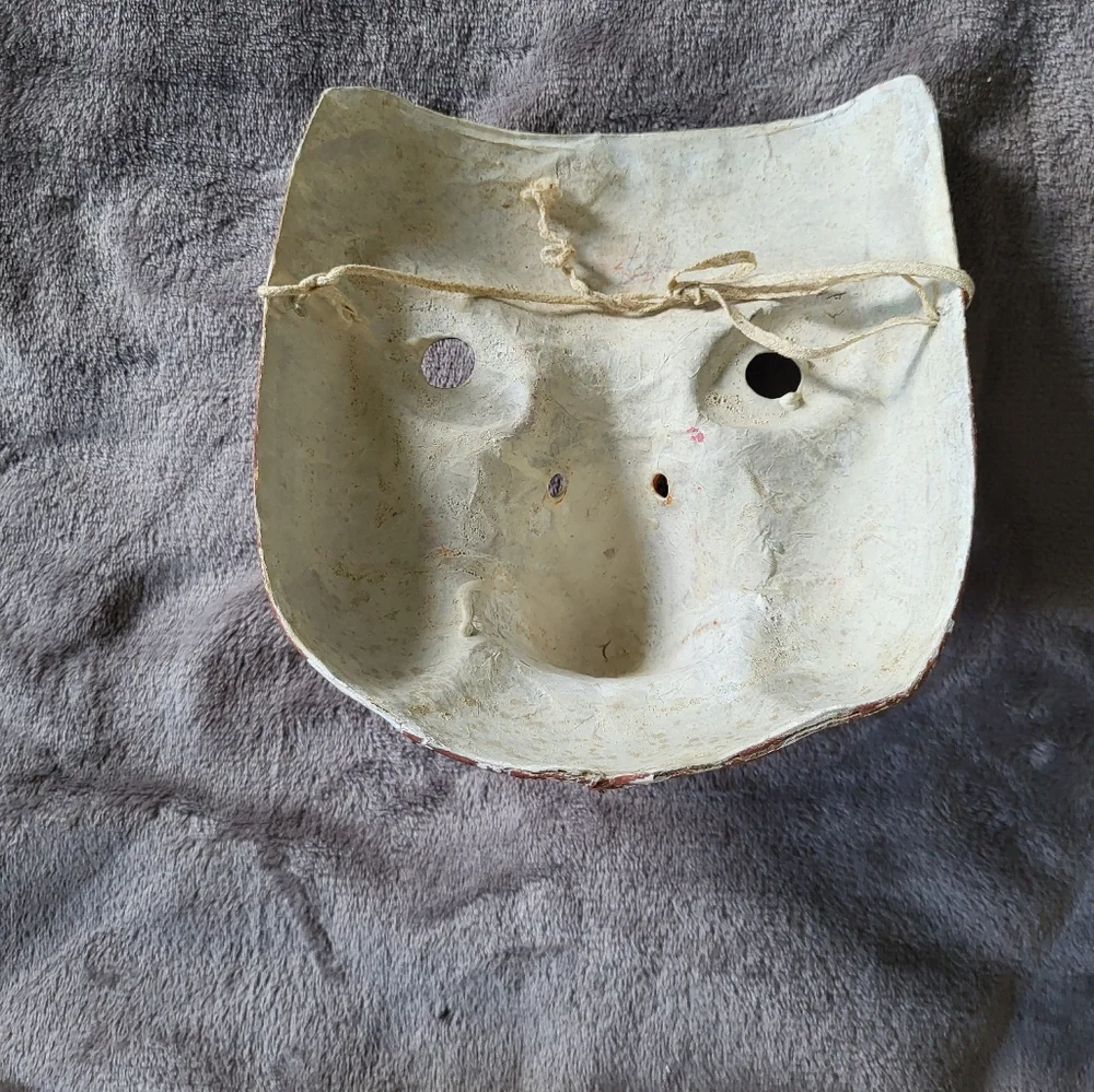 Vintage paper machet mask bird